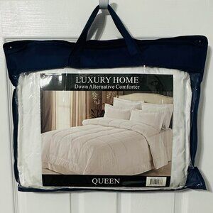 Luxury Home Super-Soft Down Alternative Comforter, Queen, White
